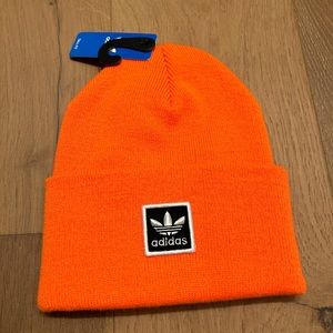 Adidas orange beanie